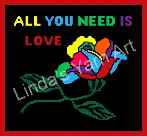 Rainbow Rose Love