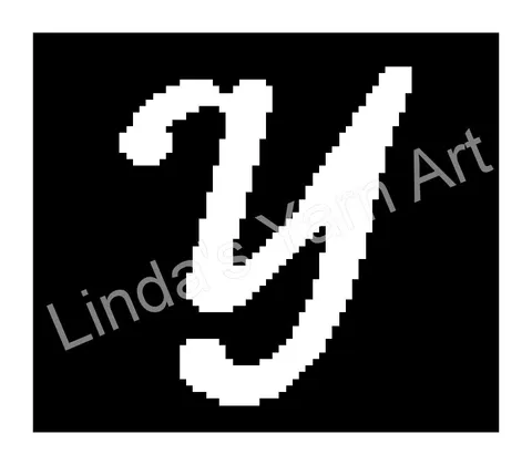 Monogram Cursive Y