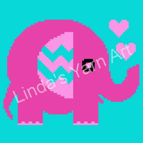 Chevron Baby Elephant C2C