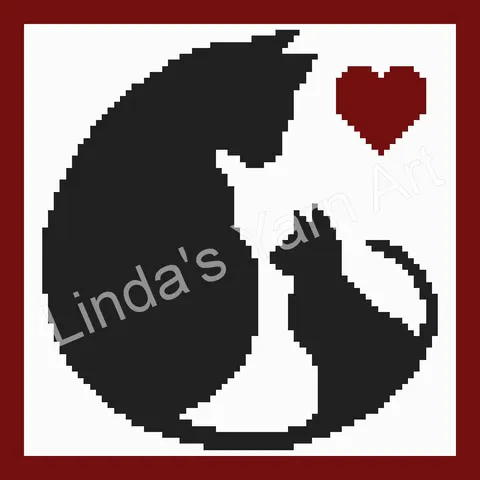 Black Cat Silhouette Pillow