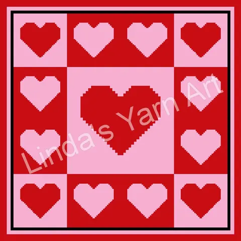 Hearts Blanket