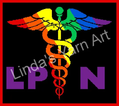 Rainbow LPN Caduceus