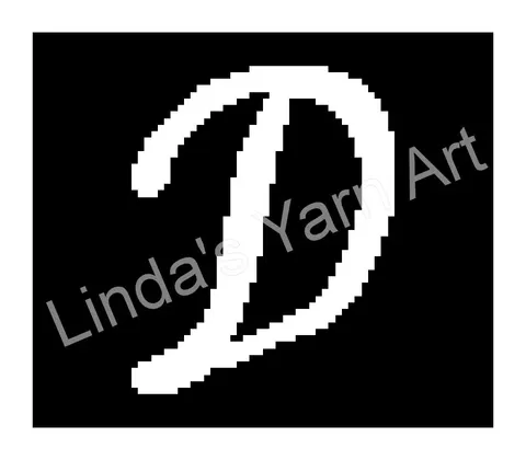 Monogram Cursive D