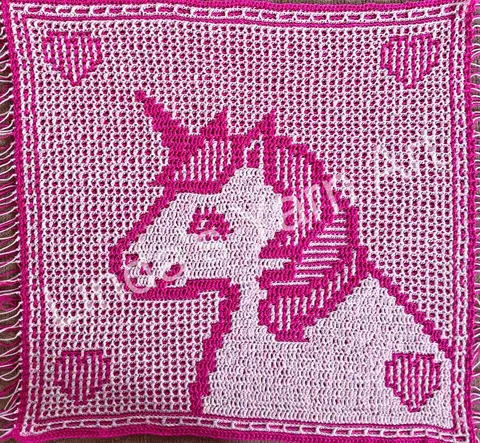 Mosaic Unicorn Head