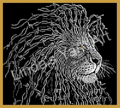 Barbed Wire Lion