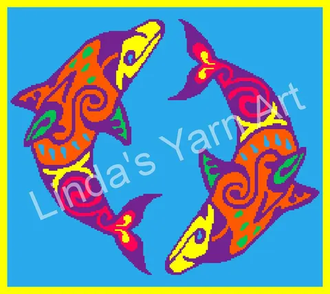 Yin Yang Dolphins