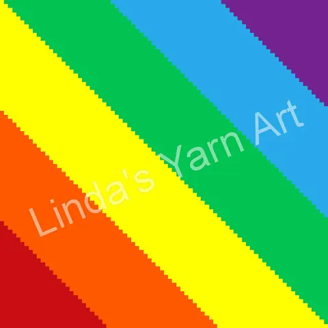 Rainbow Stripes C2C