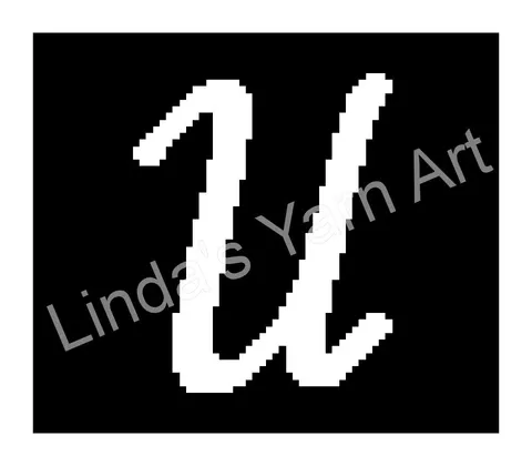 Monogram Cursive U
