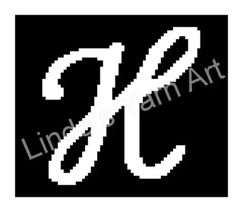 Monogram Cursive H
