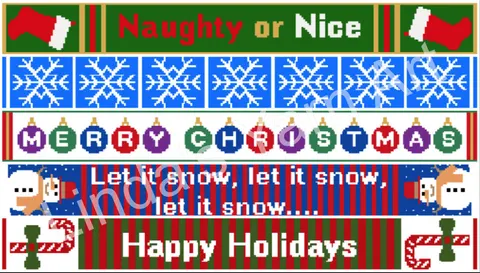 Holiday Scarves Bundle of 5