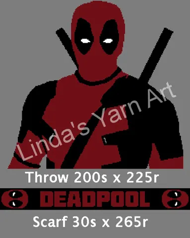 DeadPool Scarf and Throw Set