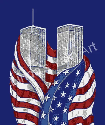Twin Towers Flag