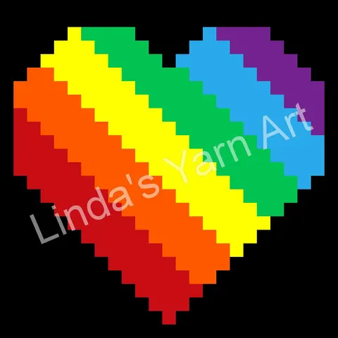 Rainbow Heart C2C