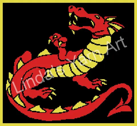 Dragon Red & Gold