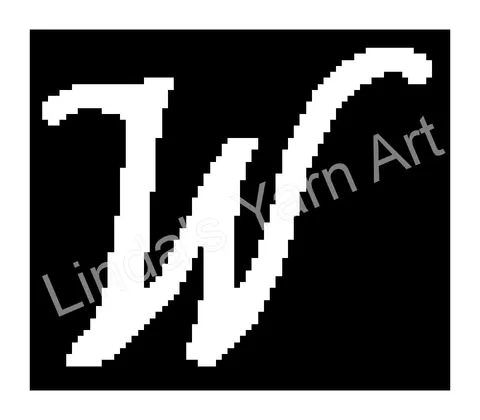 Monogram Cursive W