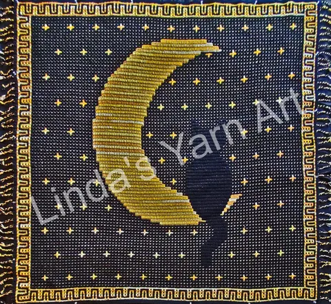 Mosaic Cat on Moon