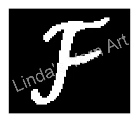 Monogram Cursive F