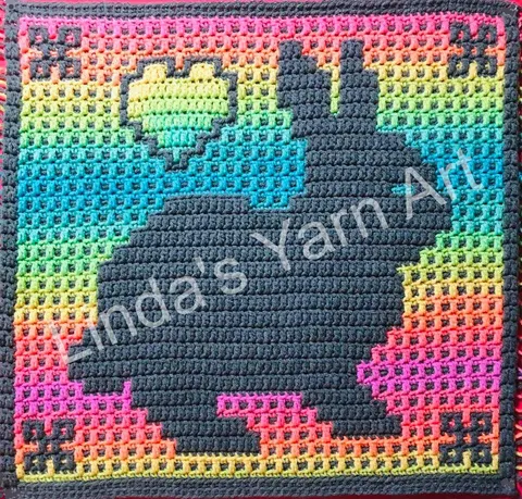 Mosaic Easter Bunny