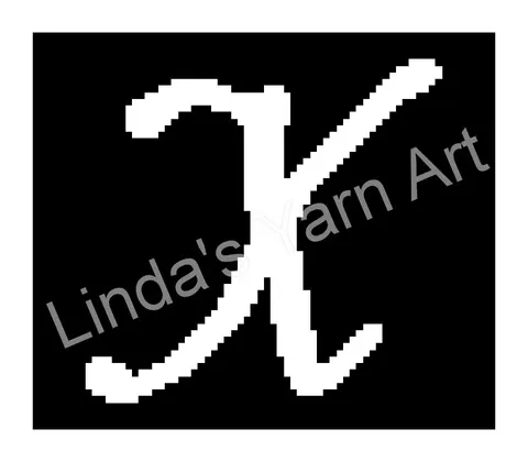 Monogram Cursive X