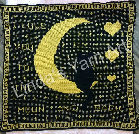 Mosaic I Love you to the moon and back