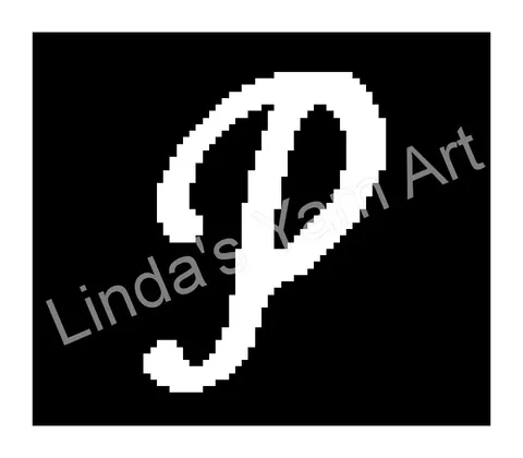 Monogram Cursive P