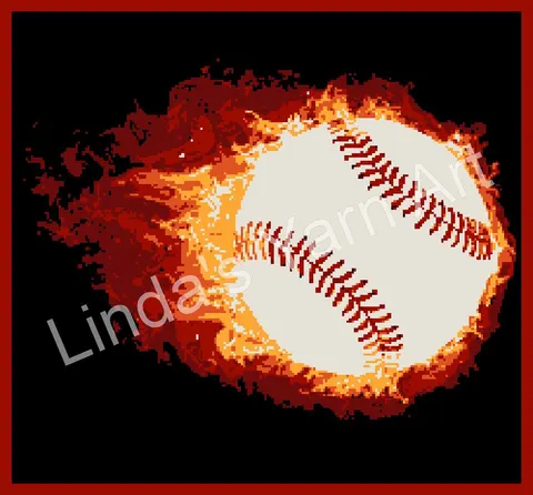 Flaming Baseball